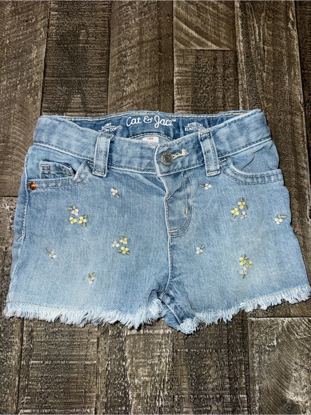 Cat & Jack Light Blue Denim Shorts and Skirt Set - Kids Bundle! - Picture 6 of 10